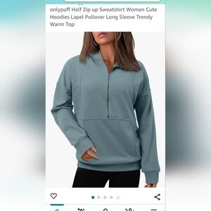 New, still in package, Half-zip Women's sweatshirt